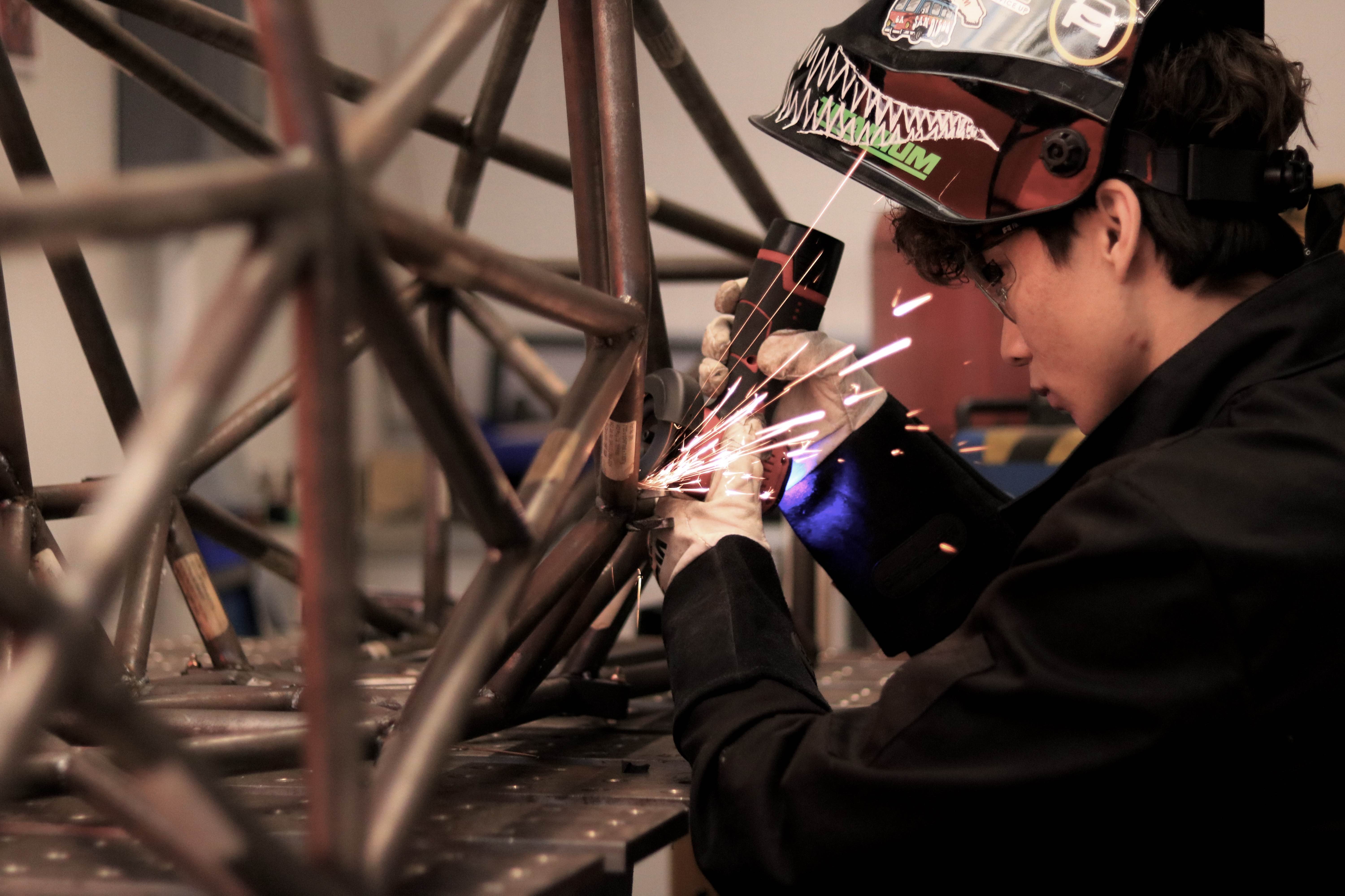 Welding on chassis